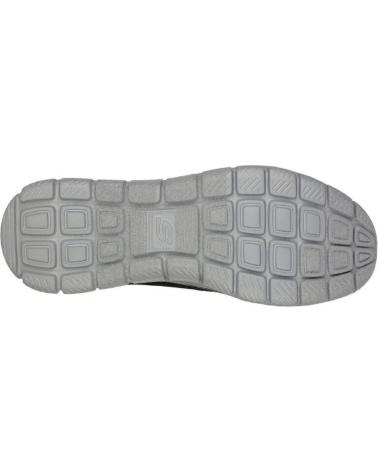 Deportivas de Hombre SKECHERS 232399 ZAPATILLAS CASUAL DE HOMBRE NEGRO Y ROJO