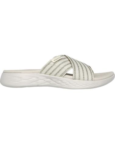 Zehansandalen für Damen SKECHERS 140740 ZUECOS O MULES DE MUJER BEIGE