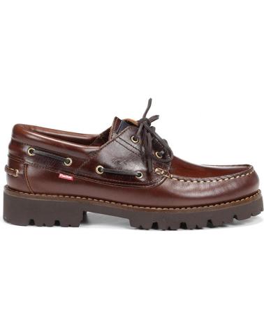 Scarpe per Uomo fluchos - NAUTICOS CON CORDONES ELEGANTE DISCRETO ZAPATO CASTANO