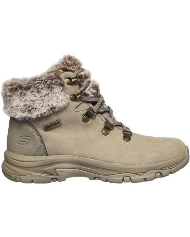 Botas de Mujer SKECHERS 167178 TREKKING DE MUJER ANTE SERRAJE BEIGE