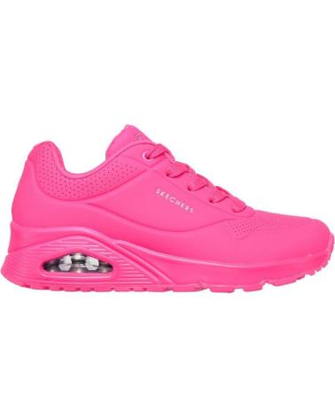 Sportif pour Femme SKECHERS 73667 ZAPATILLAS CASUAL DE MUJER FUCSIA