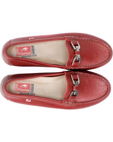 Halbschuhe für Damen FLUCHOS ZAPATO F0804 ROJO MUJER FLOTER ROJO