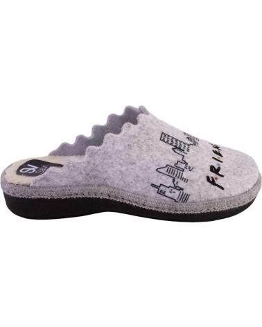 Pantofole per Donna SALVI 18T-524 ZAPATILLAS DE CASA DE MUJER GRIS