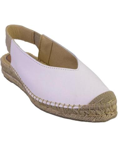Sandalen für Damen SALVI 132-133 ALPARGATAS DE MUJER PIEL BLANCO
