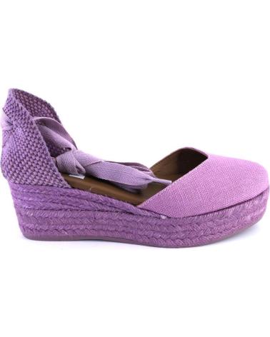 Woman Sandals VIGUERA 2073 ALPARGATAS DE CUNA CANAMO ESPARTO YUTE DE MUJER MALVA