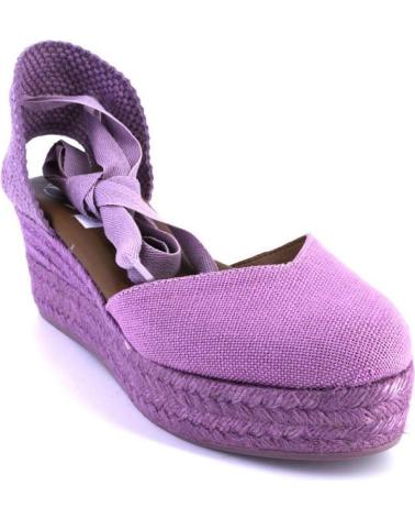 Sandali per Donna VIGUERA 2073 ALPARGATAS DE CUNA CANAMO ESPARTO YUTE DE MUJER MALVA