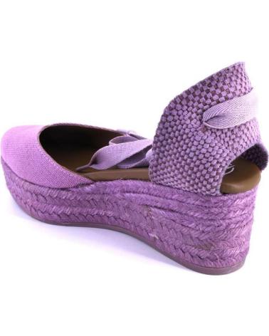 Sandali per Donna VIGUERA 2073 ALPARGATAS DE CUNA CANAMO ESPARTO YUTE DE MUJER MALVA