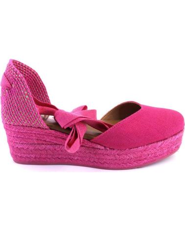 Woman Sandals VIGUERA 2073 ALPARGATAS DE CUNA CANAMO ESPARTO YUTE DE MUJER FUCSIA