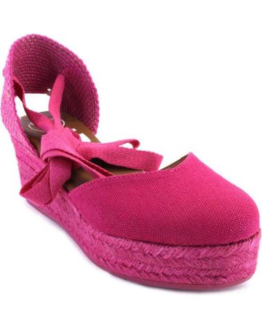 Sandali per Donna VIGUERA 2073 ALPARGATAS DE CUNA CANAMO ESPARTO YUTE DE MUJER FUCSIA