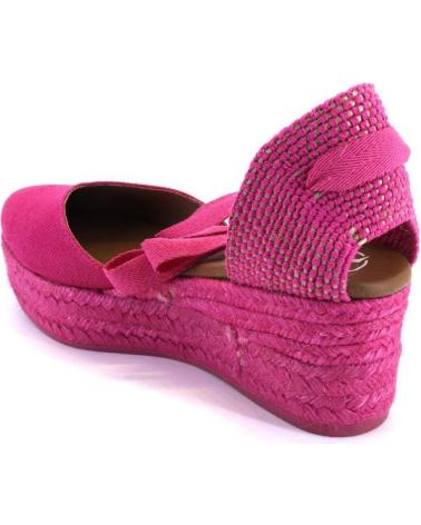 Sandali per Donna VIGUERA 2073 ALPARGATAS DE CUNA CANAMO ESPARTO YUTE DE MUJER FUCSIA