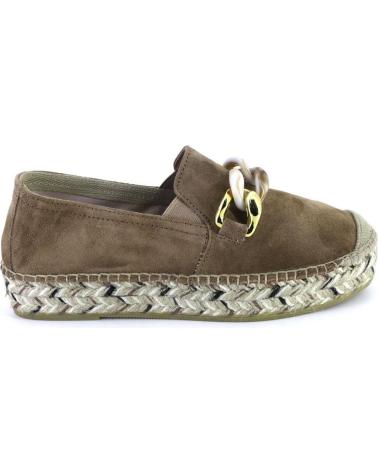 Sapatos de Mulher VIGUERA 2041 ALPARGATAS DE MUJER ANTE-SERRAJE CUERO