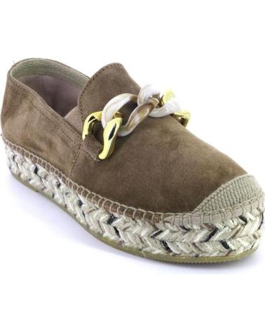 Sapatos de Mulher VIGUERA 2041 ALPARGATAS DE MUJER ANTE-SERRAJE CUERO