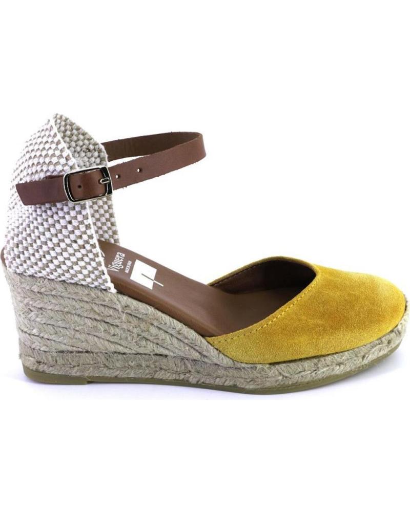 Sandalias de Mujer VIGUERA 2012VITELO ALPARGATAS DE CUNA CANAMO ESPARTO YUTE DE MOSTAZA