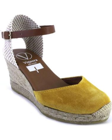 Sandalias de Mujer VIGUERA 2012VITELO ALPARGATAS DE CUNA CANAMO ESPARTO YUTE DE MOSTAZA