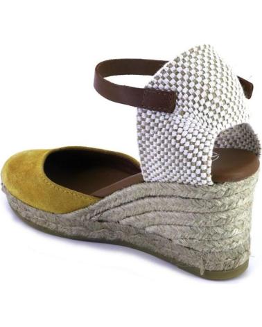 Sandalias de Mujer VIGUERA 2012VITELO ALPARGATAS DE CUNA CANAMO ESPARTO YUTE DE MOSTAZA