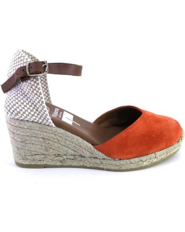 Woman Sandals VIGUERA 2012VITELO ALPARGATAS DE CUNA CANAMO ESPARTO YUTE DE NARANJA