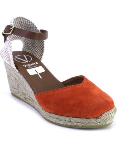 Sandali per Donna VIGUERA 2012VITELO ALPARGATAS DE CUNA CANAMO ESPARTO YUTE DE NARANJA