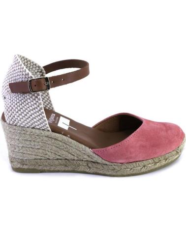 Woman Sandals VIGUERA 2012VITELO ALPARGATAS DE CUNA CANAMO ESPARTO YUTE DE SALMON