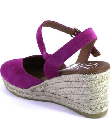 Sandali per Donna VIGUERA 2008VITELO ALPARGATAS DE CUNA CANAMO ESPARTO YUTE DE FUCSIA