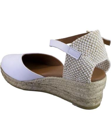 Sandales pour Femme VIGUERA 1757 NAPA ALPARGATAS DE MUJER PIEL BLANCO