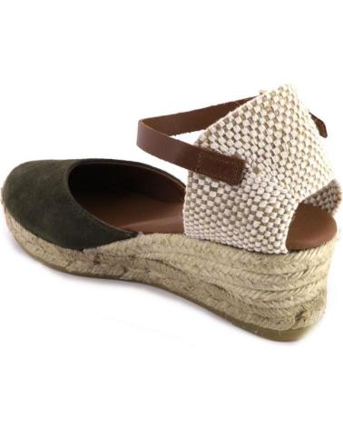 Sandales pour Femme VIGUERA 1757 ALPARGATAS DE MUJER ANTE SERRAJE KAKI