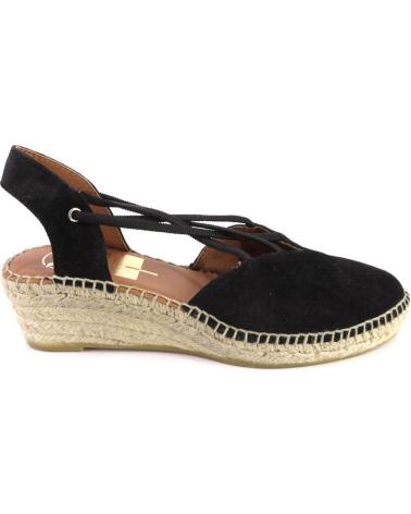 Sandali per Donna VIGUERA 2007VITELO ALPARGATAS DE CUNA CANAMO ESPARTO YUTE MU NEGRO