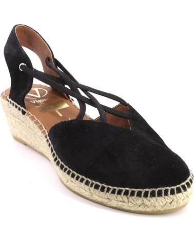 Sandali per Donna VIGUERA 2007VITELO ALPARGATAS DE CUNA CANAMO ESPARTO YUTE MU NEGRO