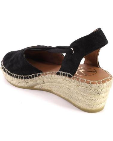 Sandali per Donna VIGUERA 2007VITELO ALPARGATAS DE CUNA CANAMO ESPARTO YUTE MU NEGRO