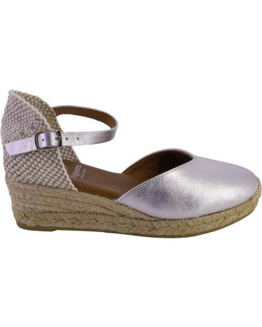 Woman Sandals VIGUERA 1757 ELISTA ALPARGATAS DE MUJER PIEL PLATA