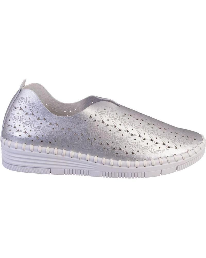 Deportivas de Mujer YUMAS BONAIRE ZAPATILLAS CASUAL DE MUJER PLATA