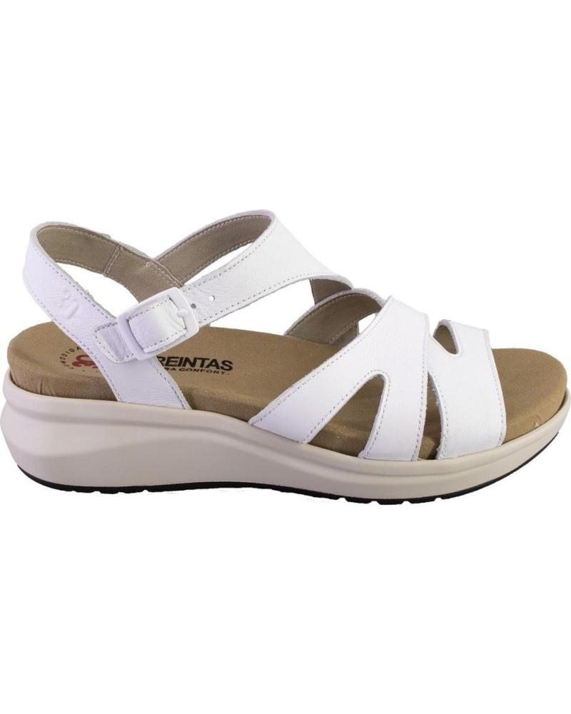 Sandalias de Mujer TREINTAS 4124 SANDALIAS DE MUJER PIEL BLANCO