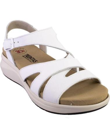Sandalias de Mujer TREINTAS 4124 SANDALIAS DE MUJER PIEL BLANCO
