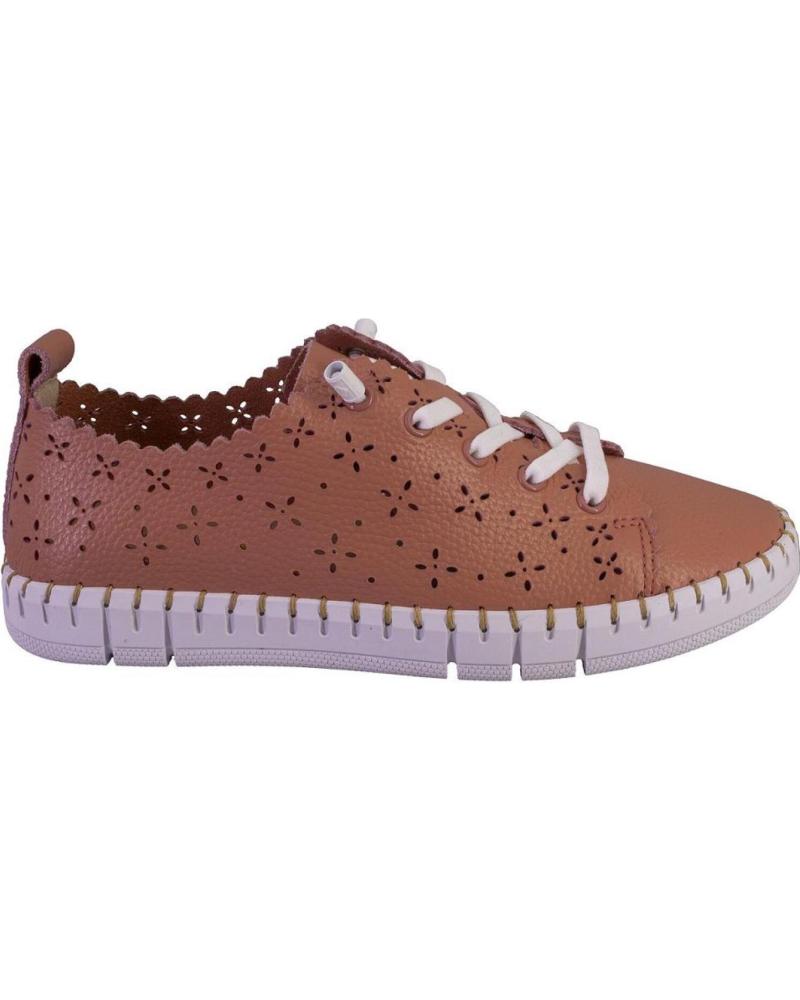 Sportivo per Donna THE HAPPY MONK 002 ZAPATILLAS CASUAL DE MUJER PIEL CORAL