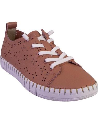 Sportivo per Donna THE HAPPY MONK 002 ZAPATILLAS CASUAL DE MUJER PIEL CORAL