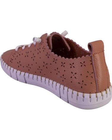 Sportivo per Donna THE HAPPY MONK 002 ZAPATILLAS CASUAL DE MUJER PIEL CORAL