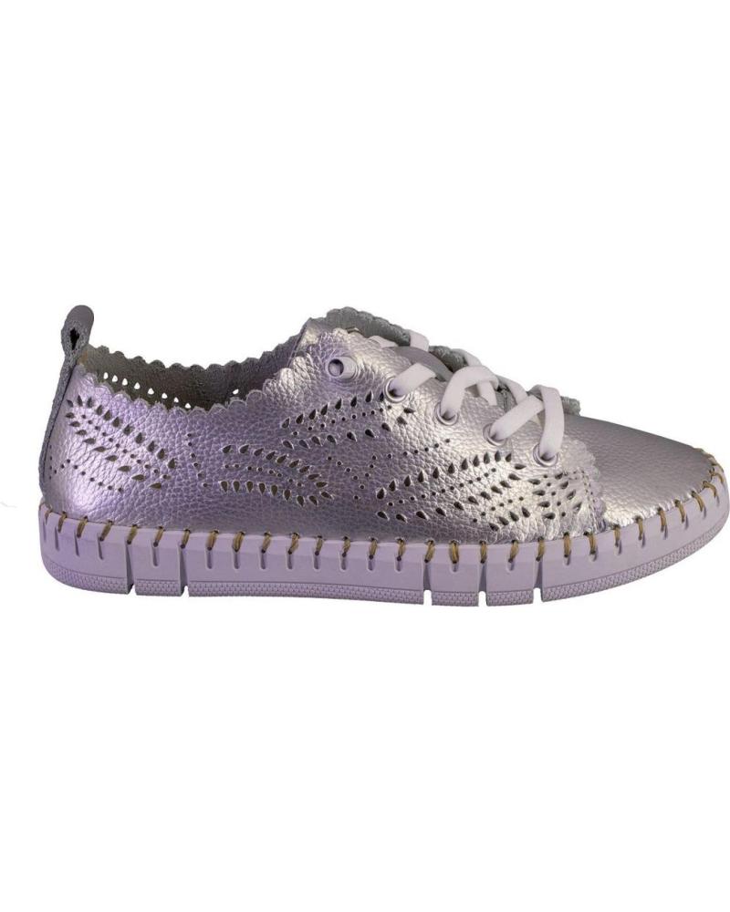 Sportivo per Donna THE HAPPY MONK CRETA014 ZAPATILLAS CASUAL DE MUJER PIE PLATA