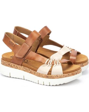 Woman Sandals pikolinos SANDALIAS CUNA PALMA MARFIL W4N-0968C1 CRUDO