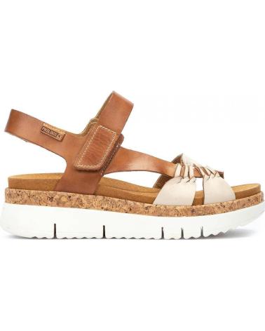 Woman Sandals pikolinos SANDALIAS CUNA PALMA MARFIL W4N-0968C1 CRUDO