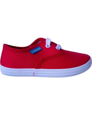 Sneaker für Mädchen und Junge COLORES ZAPATILLA LONA 2417 ROJO