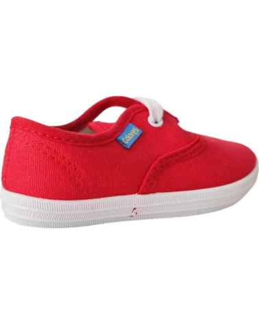 Esportes  de Menina e Menino COLORES ZAPATILLA LONA 2417 ROJO