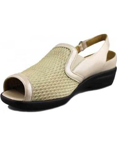 Sandalias de Mujer CALZAMEDI SANDALIA PALA ELASTICA COMODA BEIGE
