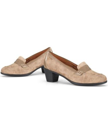 Mocasines de Mujer CALZAMEDI ANCHO ESPECIAL MOCASIN MUJER BEIGE