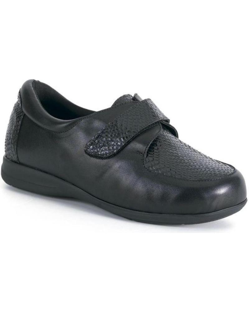 Zapatos de Mujer CALZAMEDI ZAPATOS CON VELCRO ANCHO Y COMODOS NEGRO