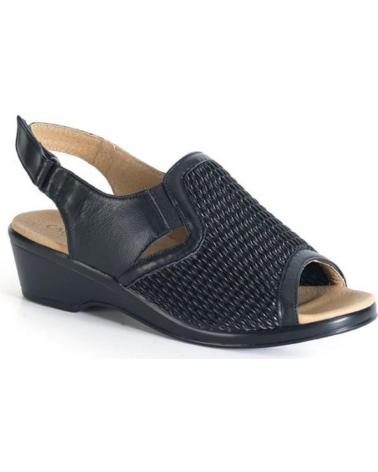 Sandalias de Mujer CALZAMEDI SANDALIA COMODA PALA ELASTICA NEGRO