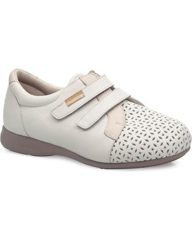 Zapatos de Mujer CALZAMEDI ZAPATO COMODO DOBLE VELCRO BEIGE