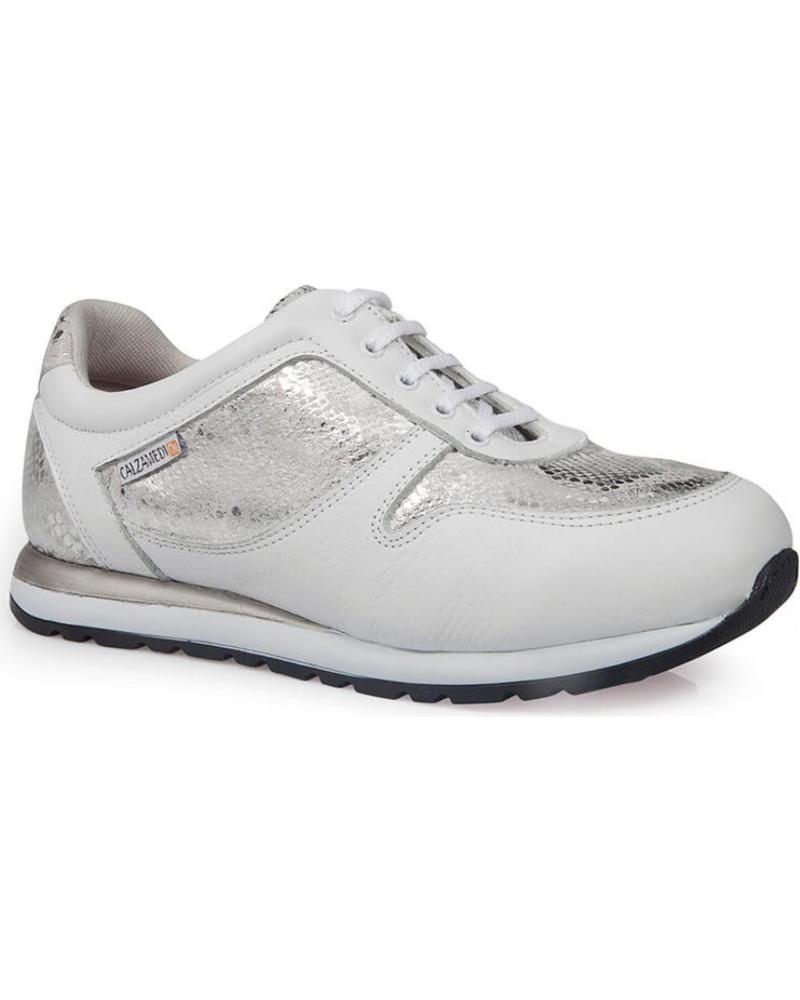 Sapatos de Mulher CALZAMEDI ZAPATILLAS DEPORTIVAS ESTAMPADO W PLATA