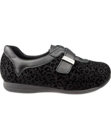 Schuhe für Damen CALZAMEDI ZAPATOS VELCRO TIGRE W NEGRO
