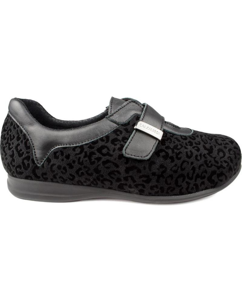 Sapatos de Mulher CALZAMEDI ZAPATOS VELCRO TIGRE W NEGRO