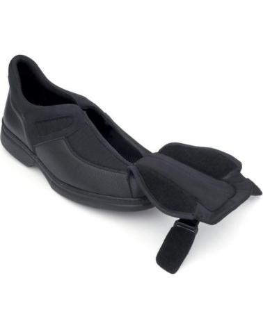 Schuhe für Herren CALZAMEDI ESPECIAL EMPEINES ANCHOS PIE DIABETICO NEGRO