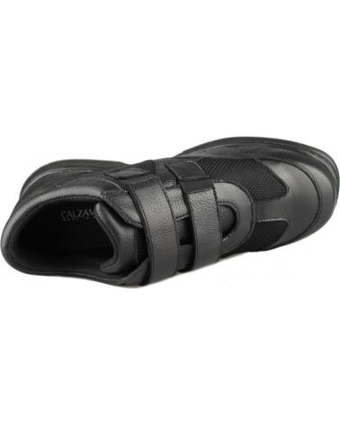 Schuhe für Herren CALZAMEDI ZAPATOS DOBLE VELCRO COMODO DIABETICO H NEGRO